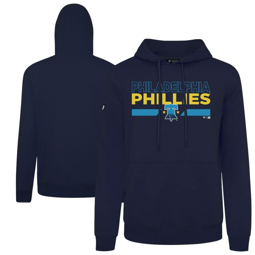 Philadelphia Phillies Levelwear City Connect Podium No Hitter Pullover Hoodie Navy