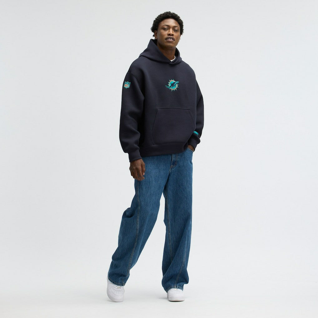 Miami Dolphins 2025 Rivalries Collection Oversized Tech Fleece Hoodie - Pitch Blue on sale