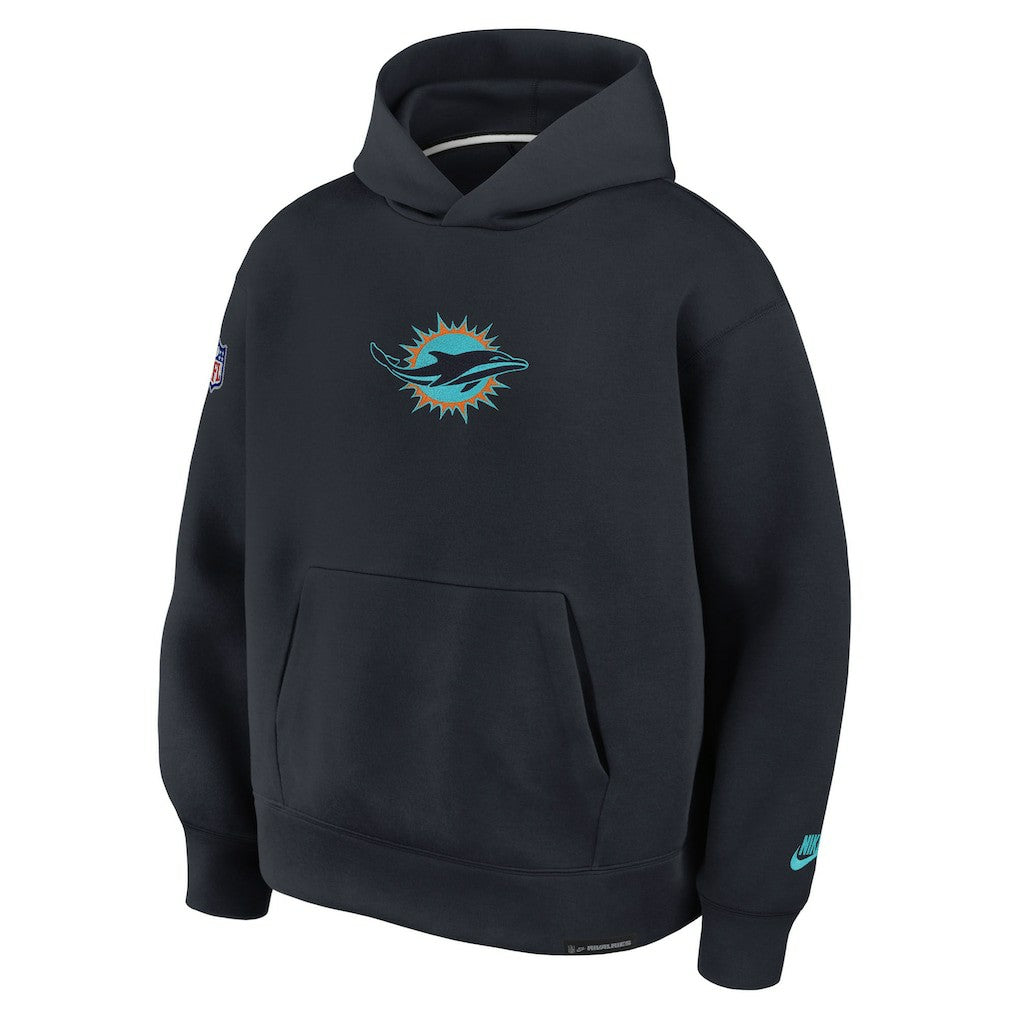 Miami Dolphins 2025 Rivalries Collection Oversized Tech Fleece Hoodie - Pitch Blue on sale