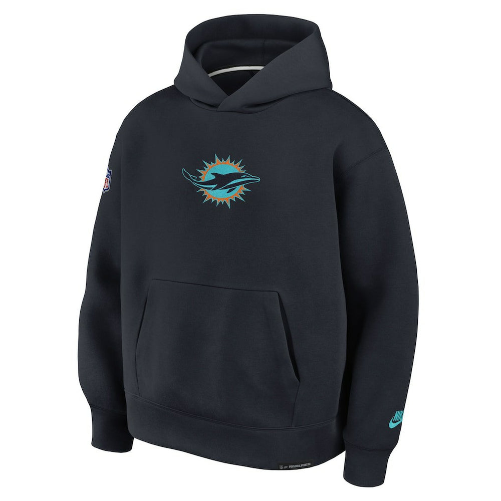 Miami Dolphins 2025 Rivalries Collection Oversized Tech Fleece Hoodie - Pitch Blue on sale