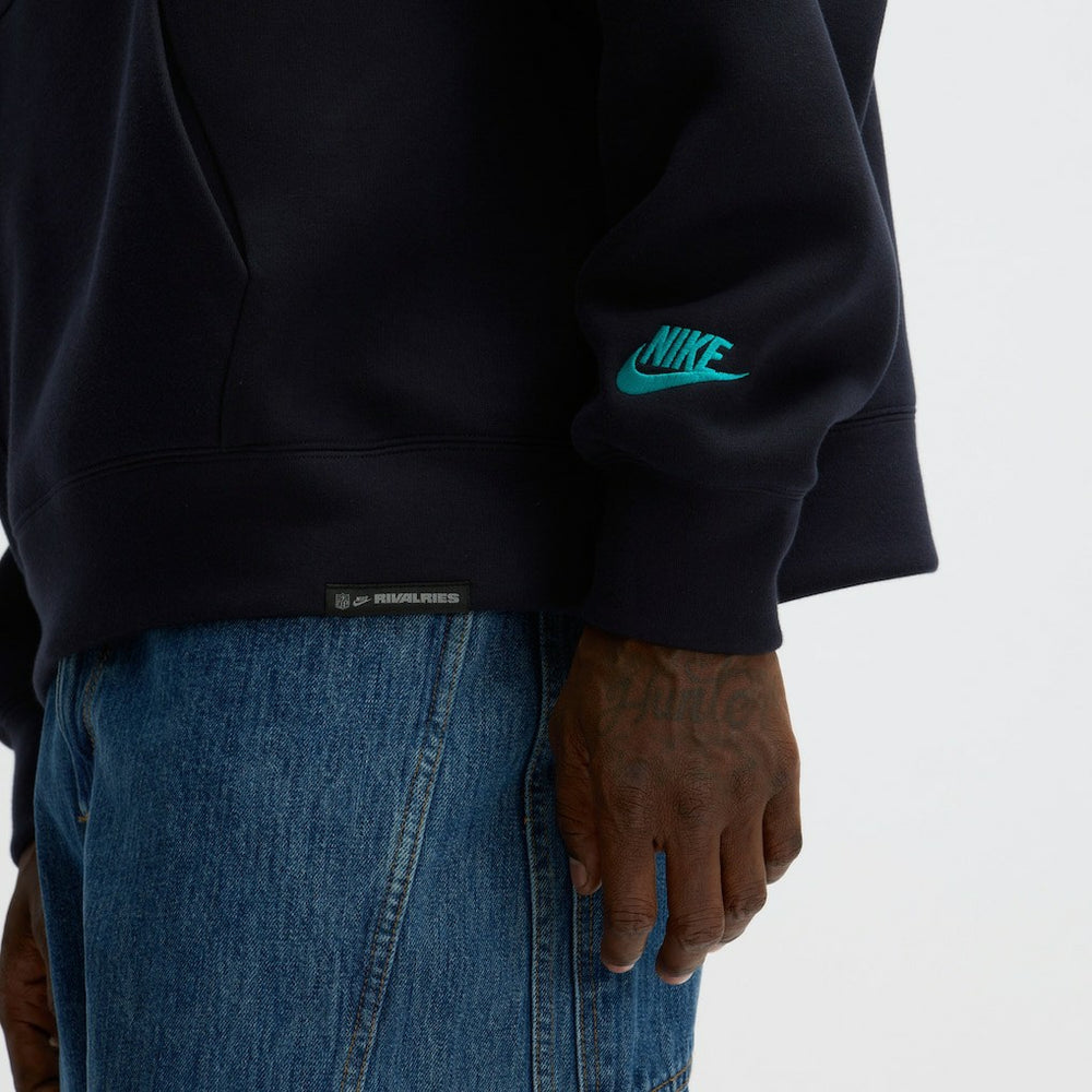 Miami Dolphins 2025 Rivalries Collection Oversized Tech Fleece Hoodie - Pitch Blue on sale