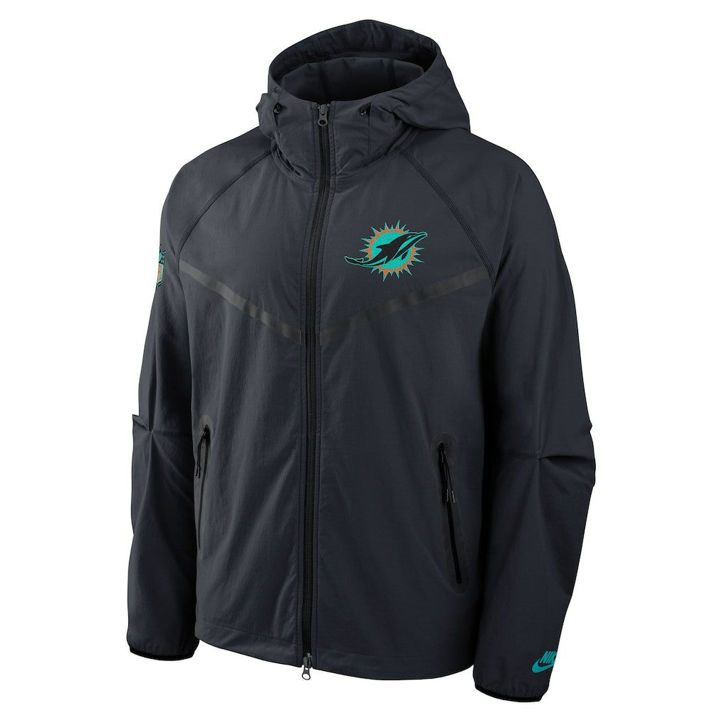 Miami Dolphins 2025 Rivalries Collection Tech Raglan Full-Zip Jacket - Pitch Blue cheap