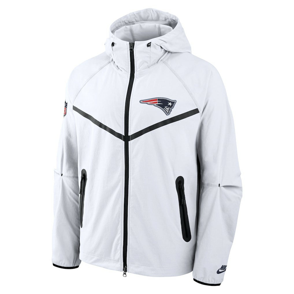 New England Patriots 2025 Rivalries Collection Tech Raglan Full-Zip Jacket - White for sale