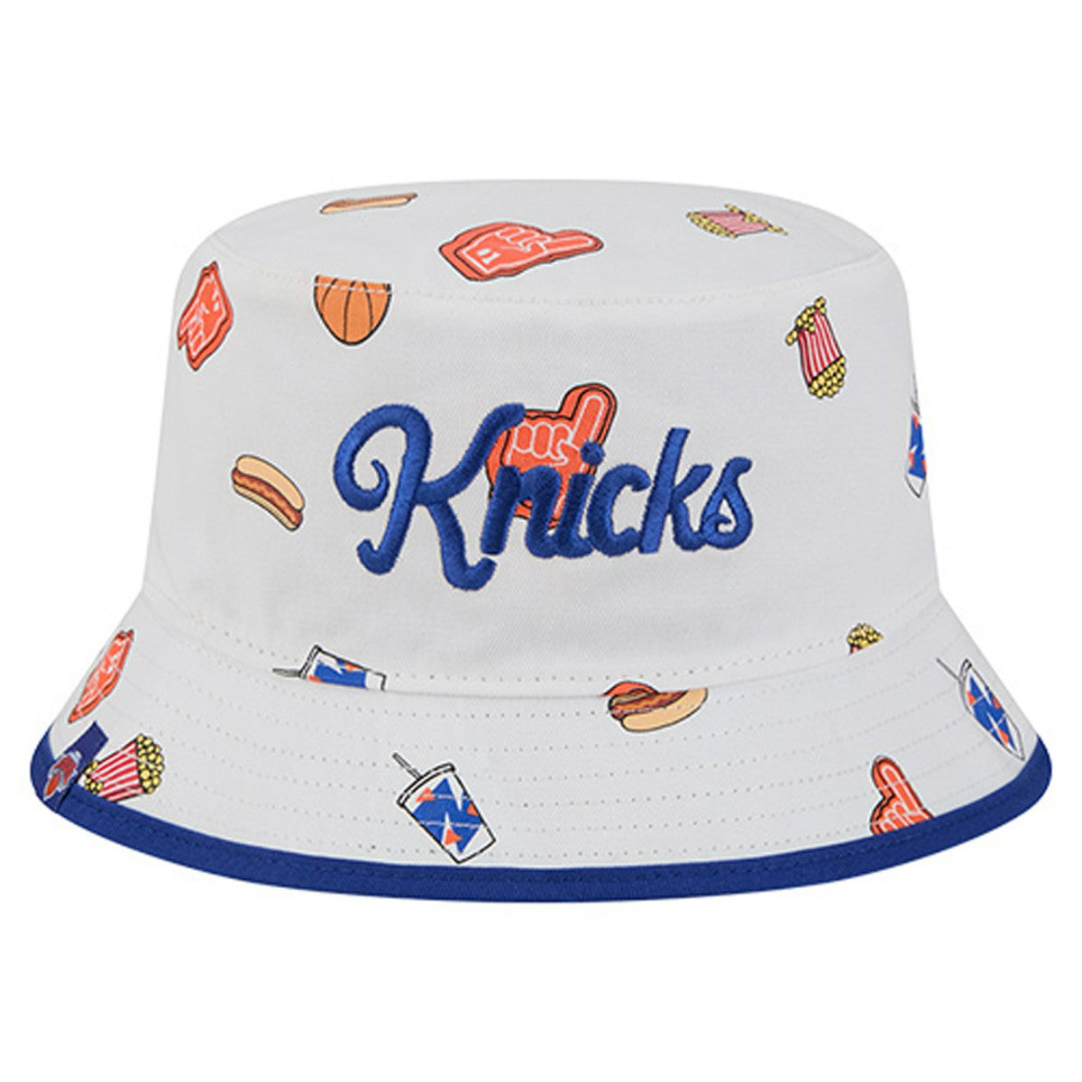 New York Knicks Team Cheer Reversible Bucket Hat - White shop