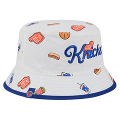 New York Knicks Team Cheer Reversible Bucket Hat - White shop