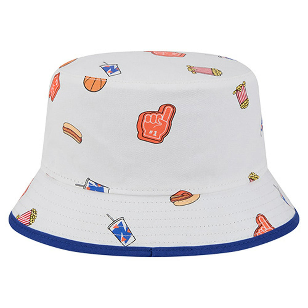 New York Knicks Team Cheer Reversible Bucket Hat - White shop