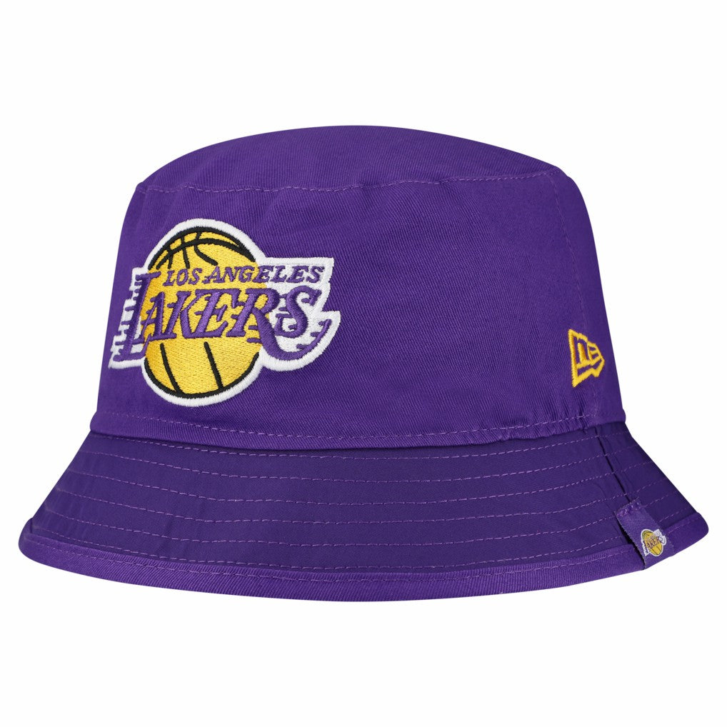 Los Angeles Lakers Team Cheer Reversible Bucket Hat - White discount