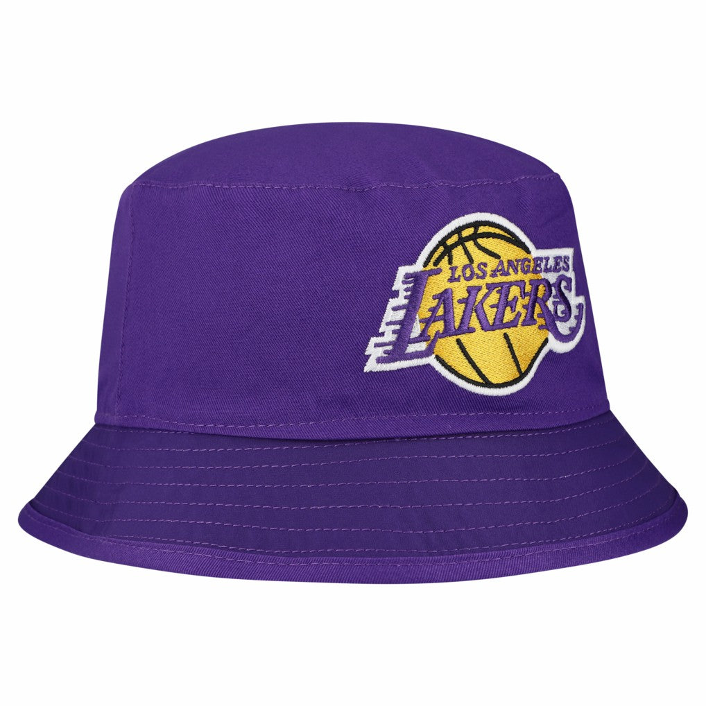Los Angeles Lakers Team Cheer Reversible Bucket Hat - White discount