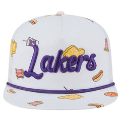 Los Angeles Lakers Team Cheer Rope 19TWENTY Adjustable Hat - White sale