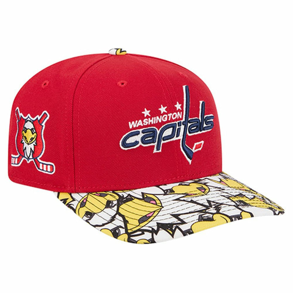 Washington Capitals New Era Mascot Visor 9SEVENTY Adjustable Hat - Red Hats