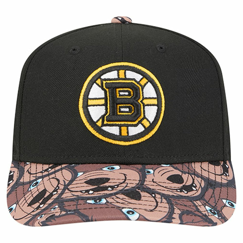 Boston Bruins New Era Mascot Visor 9SEVENTY Adjustable Hat - Black Hats