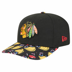 Chicago Blackhawks New Era Mascot Visor 9SEVENTY Adjustable Hat - Black Hats