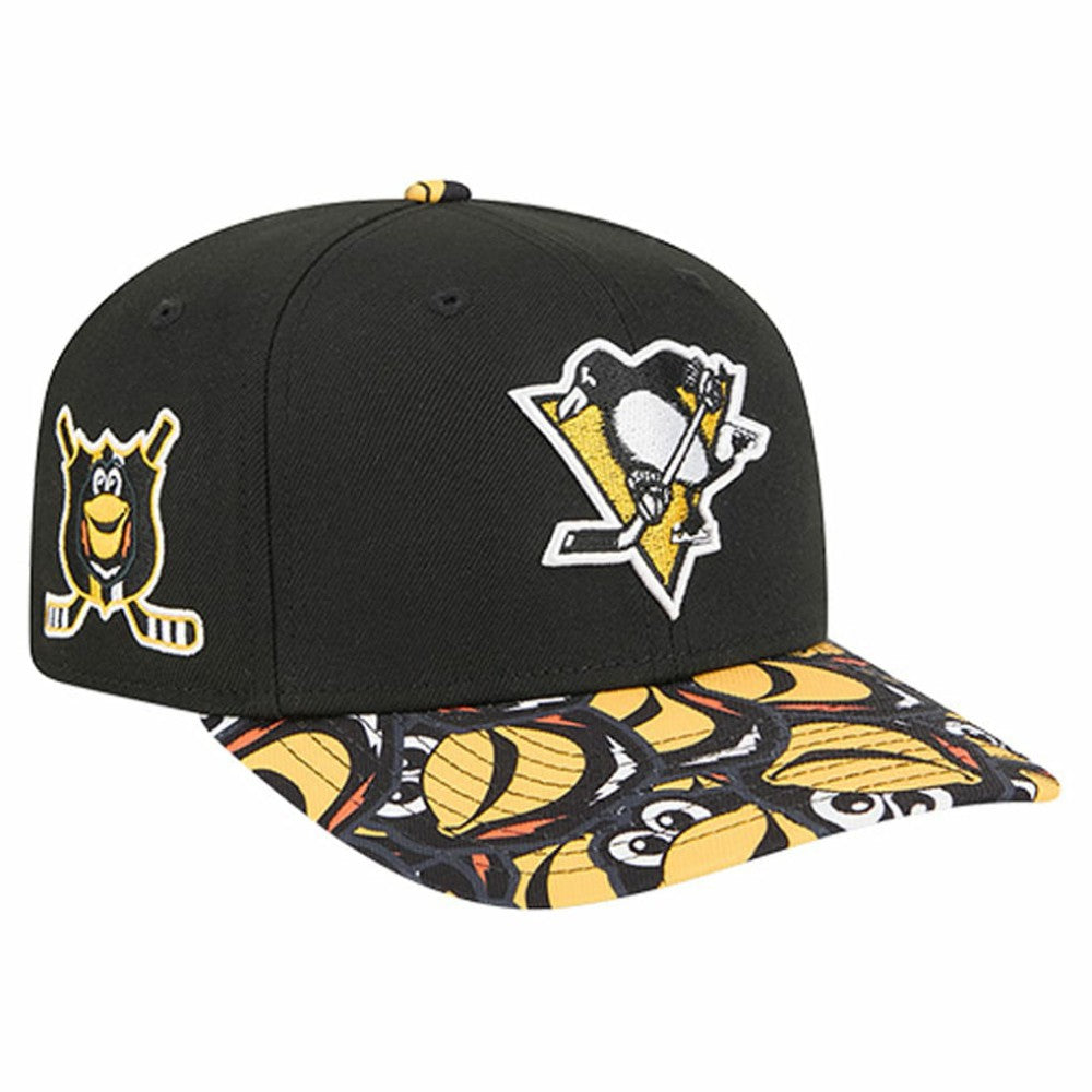 Pittsburgh Penguins New Era Mascot Visor 9SEVENTY Adjustable Hat - Black Hats