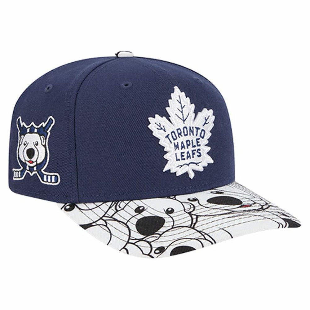 Toronto Maple Leafs New Era Mascot Visor 9SEVENTY Adjustable Hat - Blue Hats