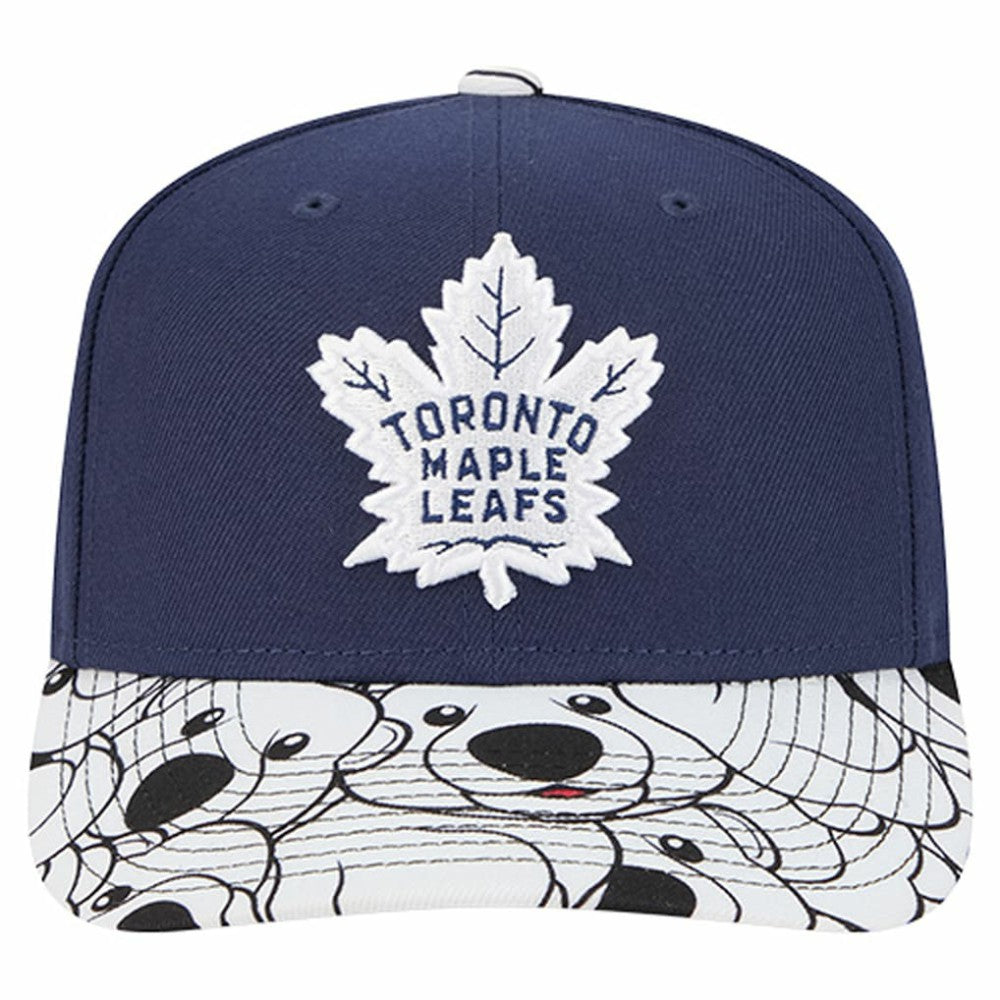 Toronto Maple Leafs New Era Mascot Visor 9SEVENTY Adjustable Hat - Blue Hats