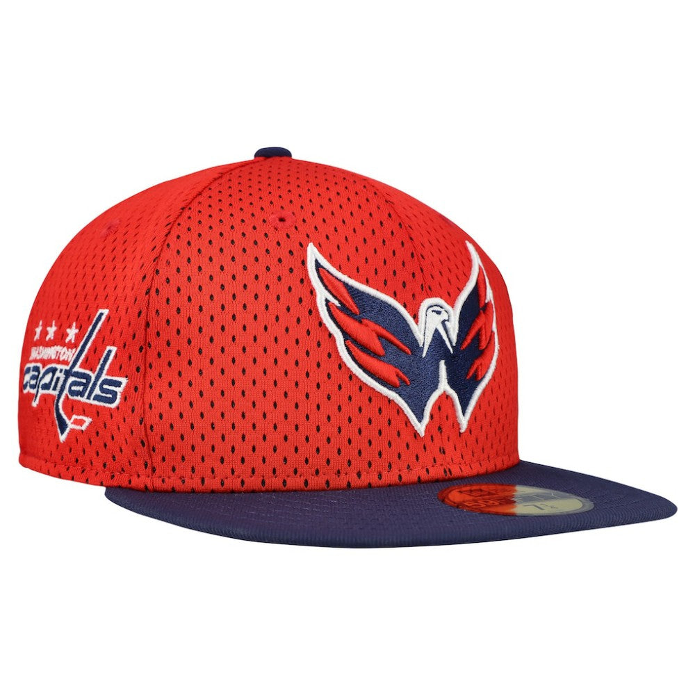 Washington Capitals New Era Mesh Crown Two-Tone 59FIFTY Fitted Hat - Red/Navy Hats