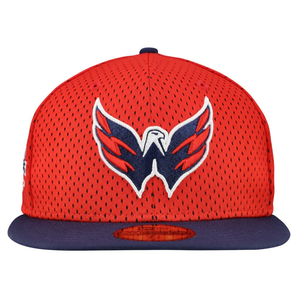 Washington Capitals New Era Mesh Crown Two-Tone 59FIFTY Fitted Hat - Red/Navy Hats