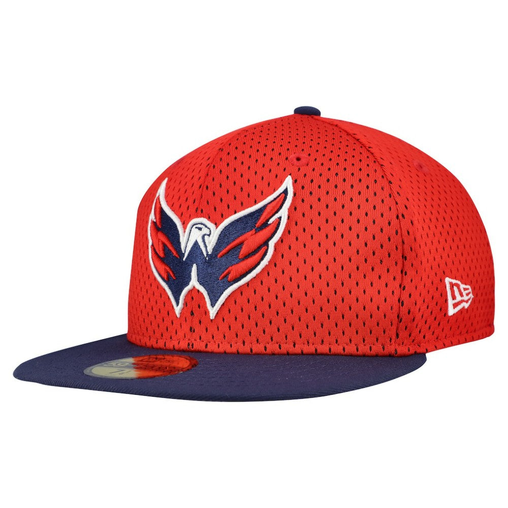 Washington Capitals New Era Mesh Crown Two-Tone 59FIFTY Fitted Hat - Red/Navy Hats