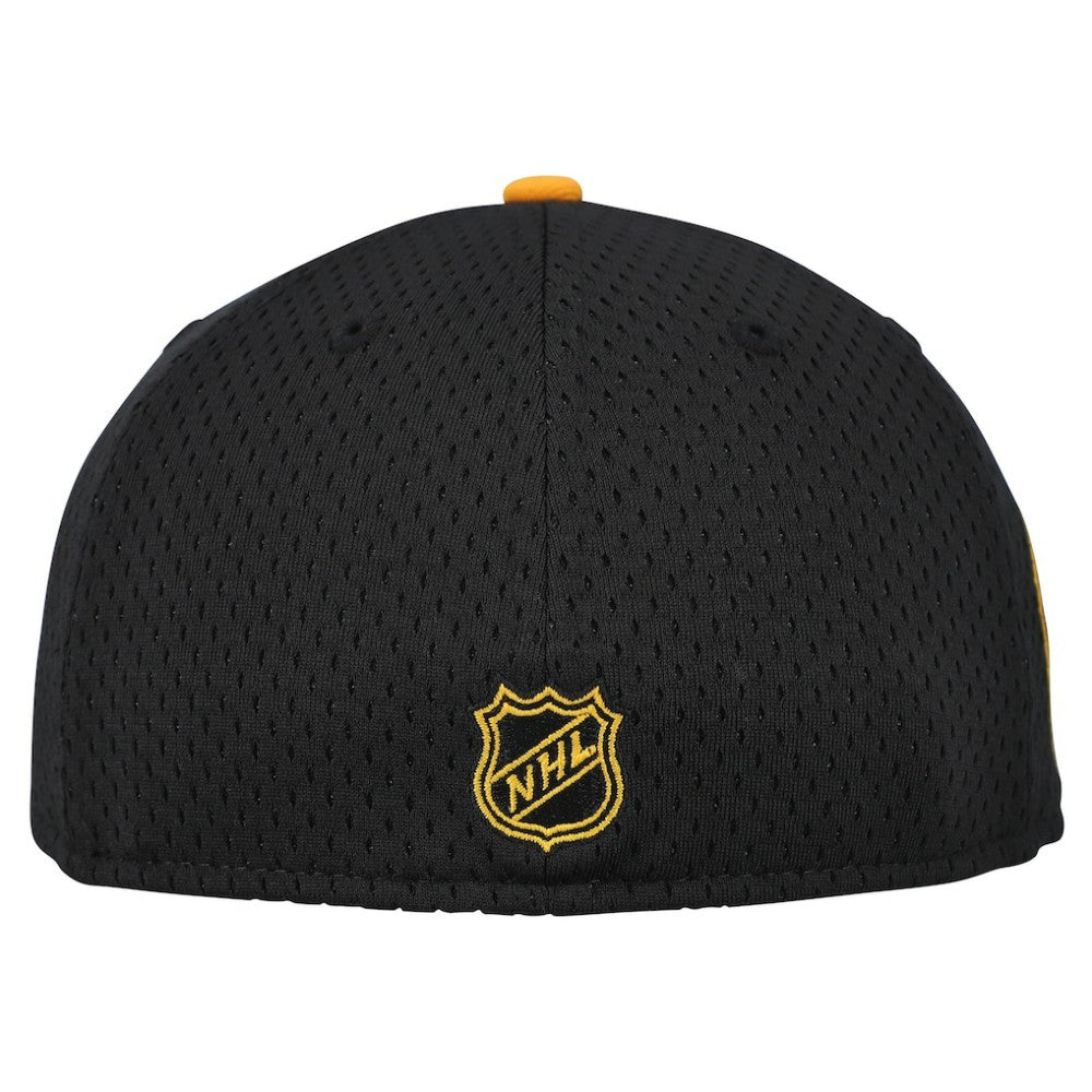 Boston Bruins New Era Mesh Crown Two-Tone 59FIFTY Fitted Hat - Black/Gold Hats