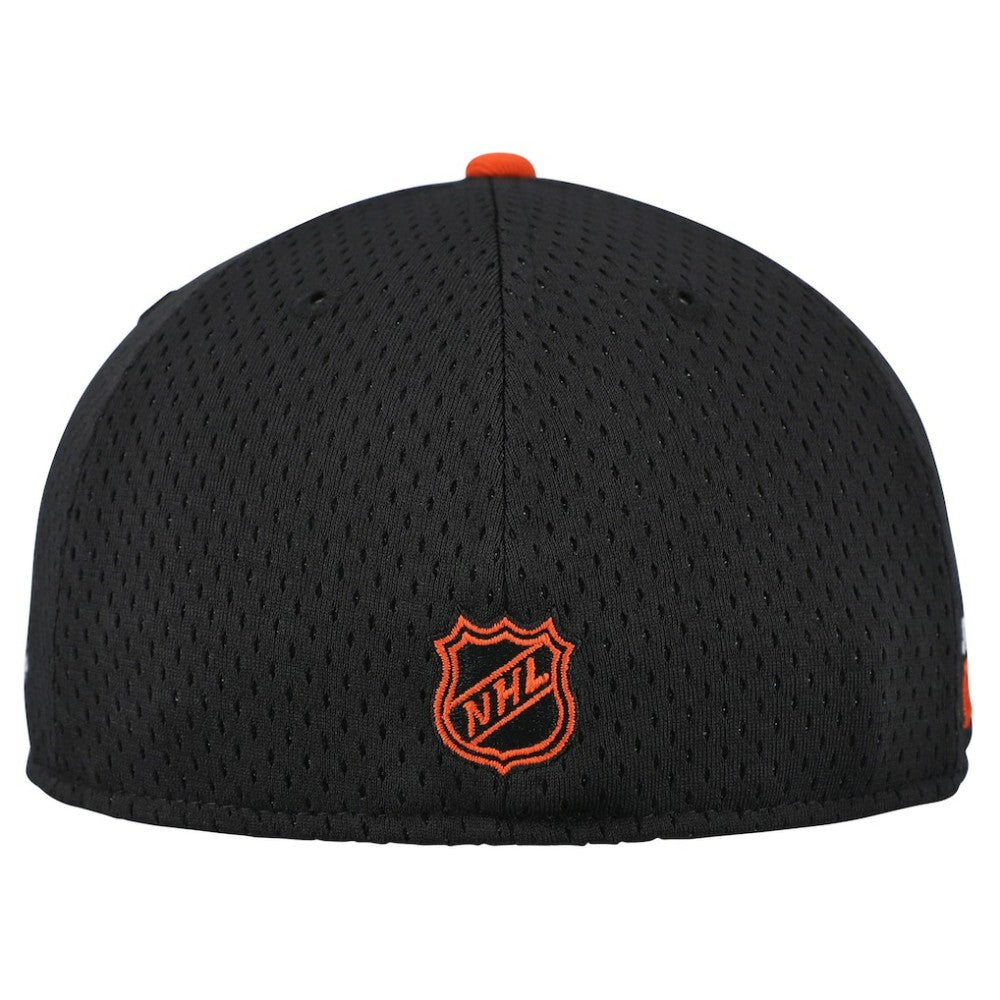 Philadelphia Flyers New Era Mesh Crown Two-Tone 59FIFTY Fitted Hat - Black/Orange Hats