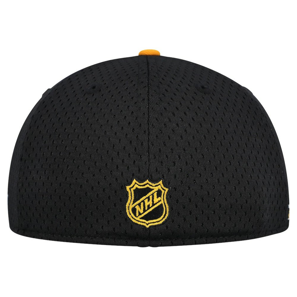 Pittsburgh Penguins New Era Mesh Crown Two-Tone 59FIFTY Fitted Hat - Black/Gold Hats