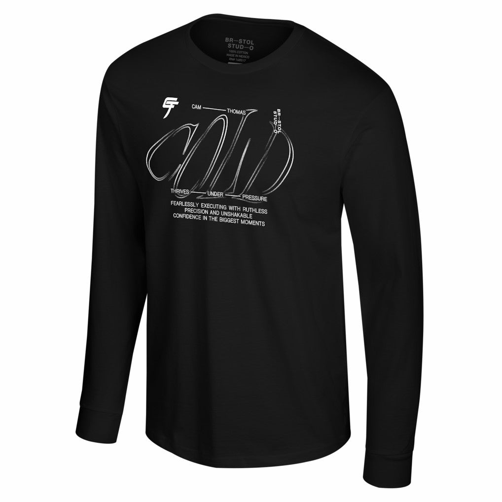 Cam Thomas Brooklyn Nets Bristol Studio Unisex Stadium Essentials Long Sleeve T-Shirt - Black for sale