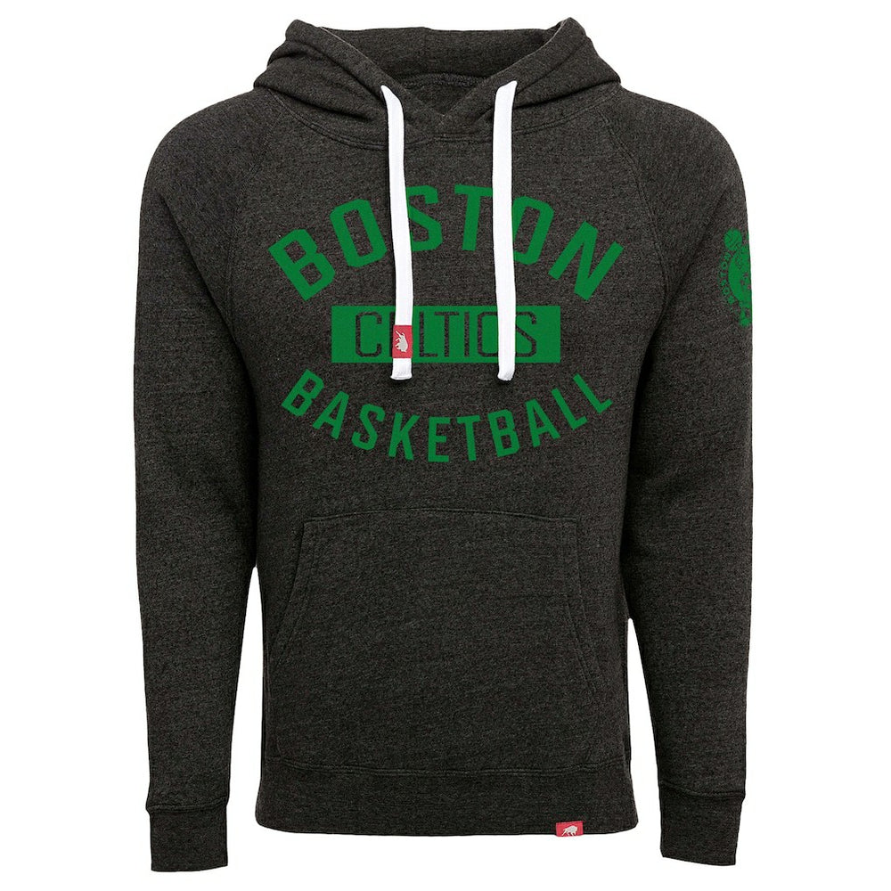 Boston Celtics Sportiqe Unisex Olsen Tri-Blend Pullover Hoodie - Black on sale