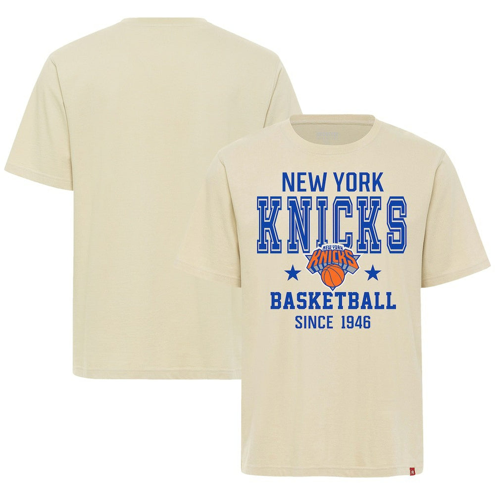 New York Knicks Sportiqe Unisex Duke Premium T-Shirt - Cream sale