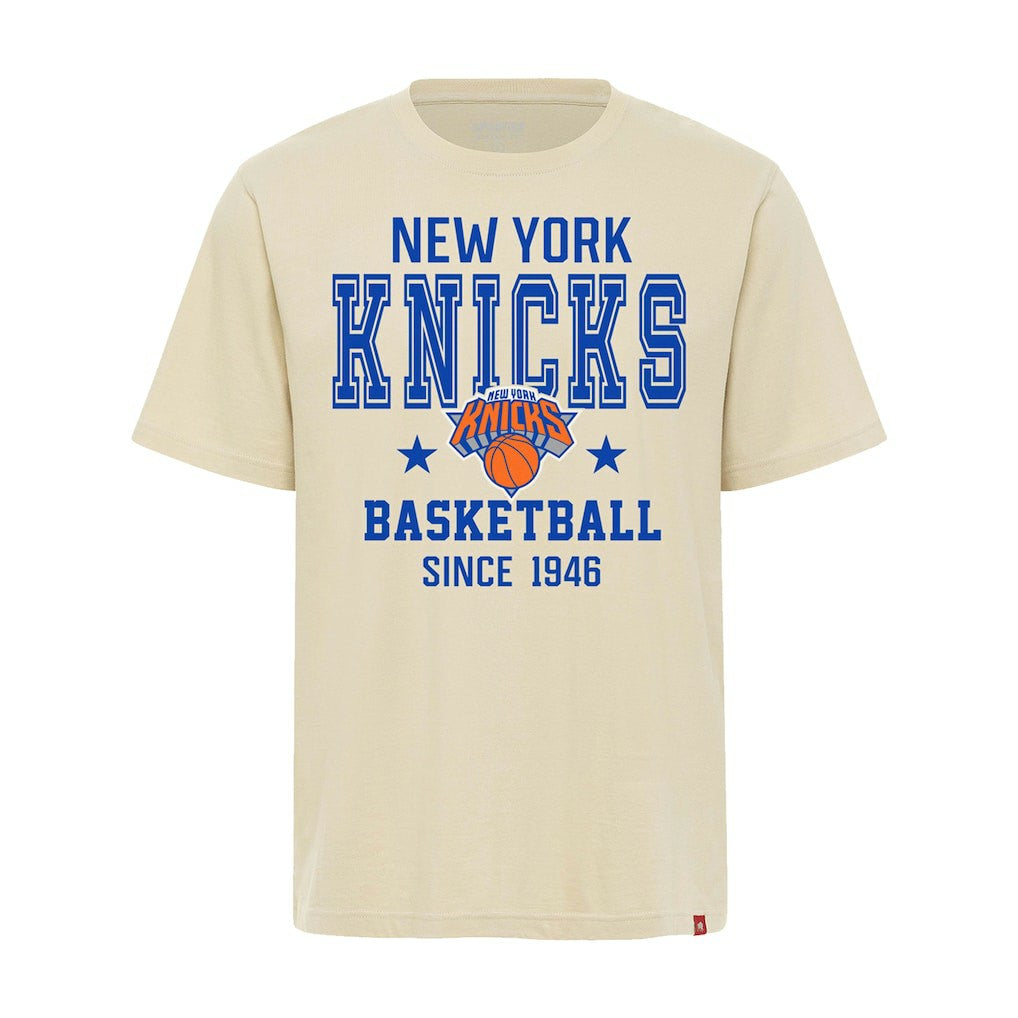 New York Knicks Sportiqe Unisex Duke Premium T-Shirt - Cream sale