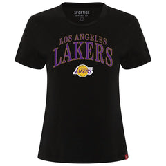 Los Angeles Lakers Sportiqe Women's Arcadia Boxy T-Shirt - Black for sale