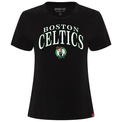 Boston Celtics Sportiqe Women's Arcadia Boxy T-Shirt - Black sale