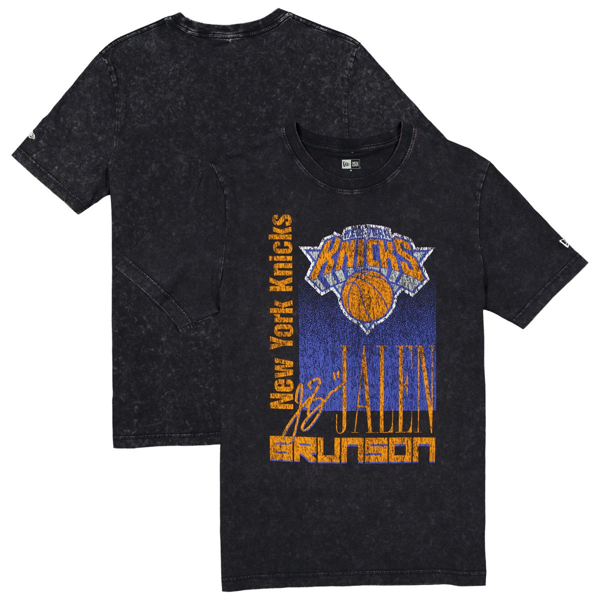 Jalen Brunson New York Knicks Full Court Press Mineral Wash Player T-Shirt - Black discount
