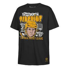 Sidney Crosby Pittsburgh Penguins Mitchell & Ness Youth Caricature T-Shirt - Black T-shirts