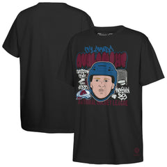 Nathan MacKinnon Colorado Avalanche Mitchell & Ness Youth Caricature T-Shirt - Black T-shirts