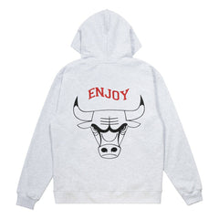 Enjoy Basketball x Chicago Bulls Unisex Hoop Enthusiast Capsule Collection Pullover Hoodie - Heather Gray on sale