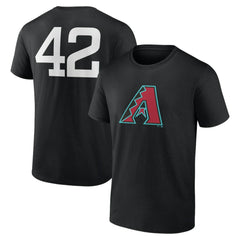 Arizona Diamondbacks Jackie Robinson Day Name & Number T-Shirt Black