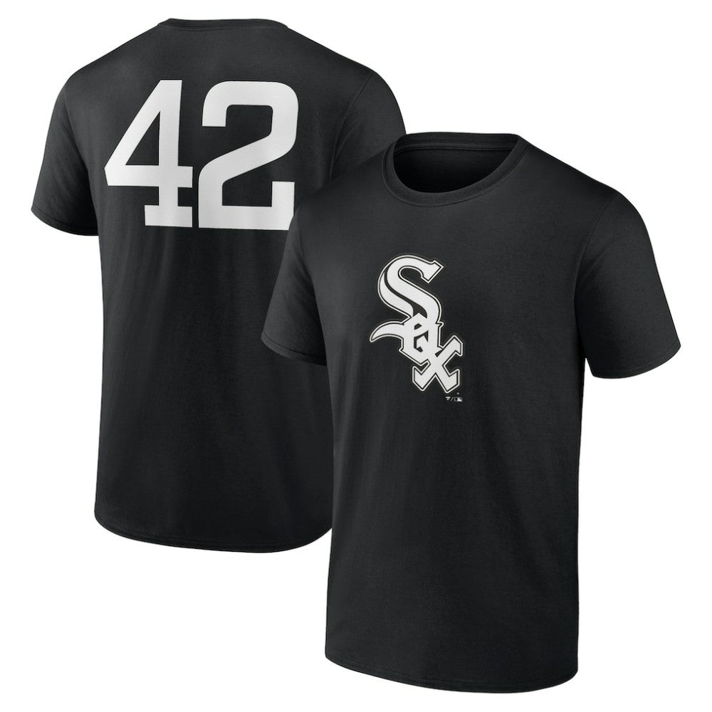 Chicago White Sox Jackie Robinson Day Name & Number T-Shirt Black