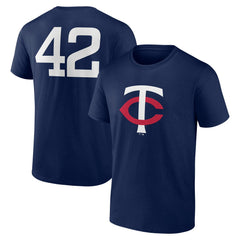 Minnesota Twins Jackie Robinson Day Name & Number T-Shirt Navy