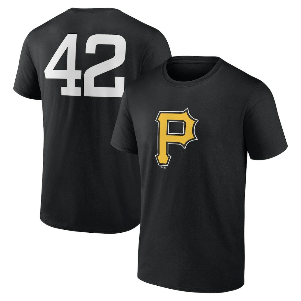 Pittsburgh Pirates Jackie Robinson Day Name & Number T-Shirt Black