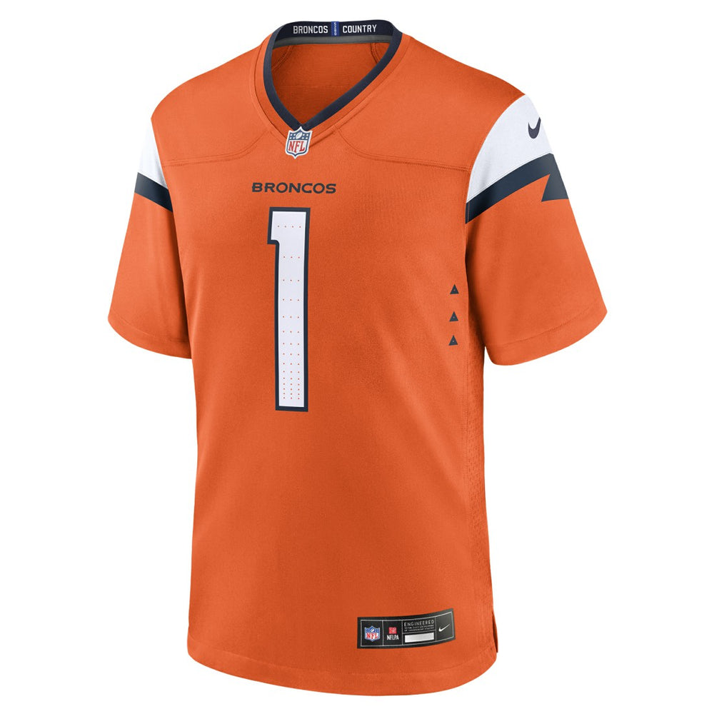 Evan Engram Denver Broncos Team Game Jersey - Orange for sale