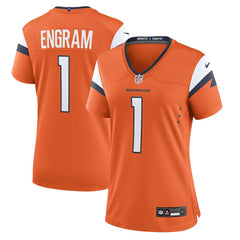 Evan Engram Denver Broncos Women's Team Game Jersey - Orange outlet