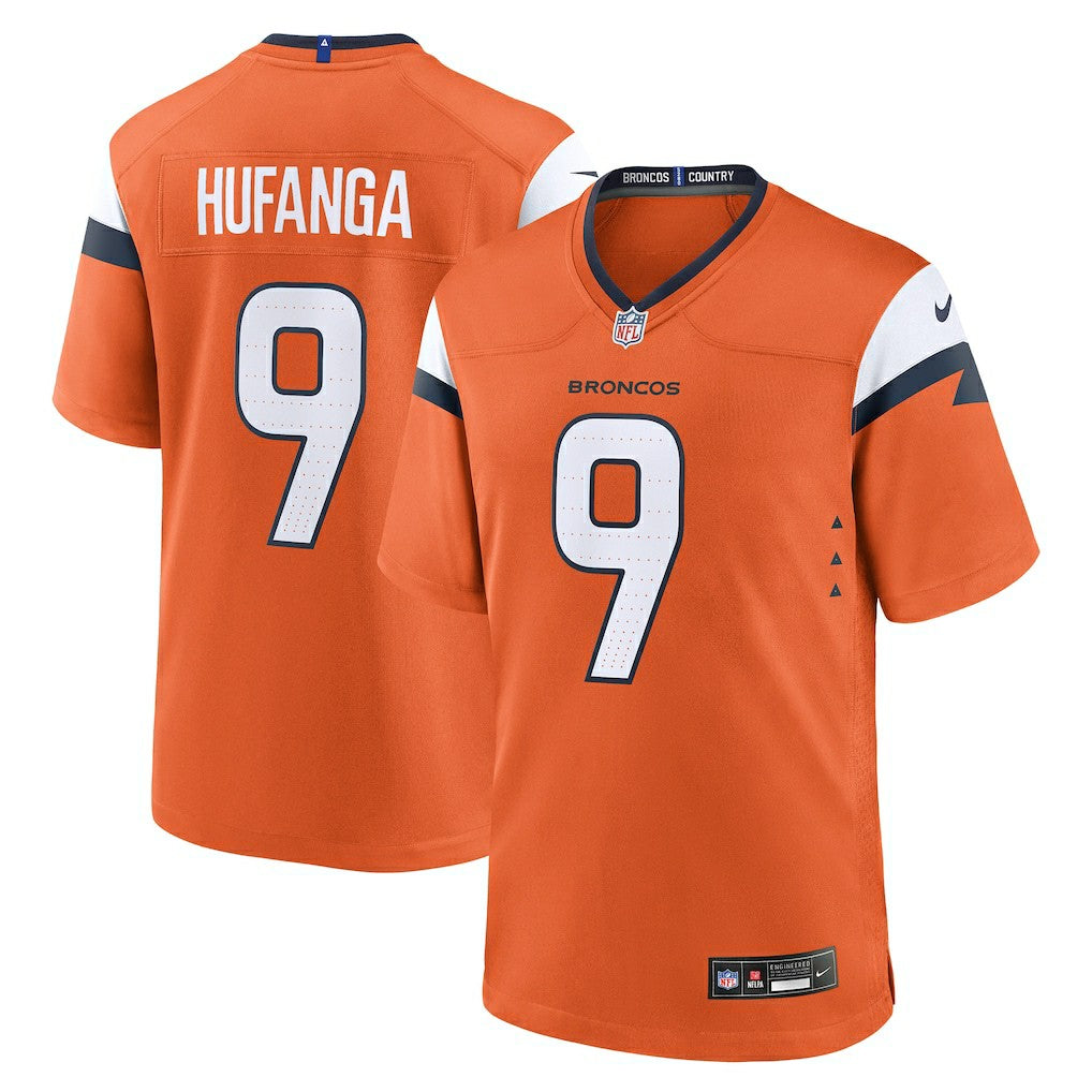 Talanoa Hufanga Denver Broncos Team Game Jersey - Orange outlet
