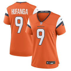 Talanoa Hufanga Denver Broncos Women's Team Game Jersey - Orange cheap