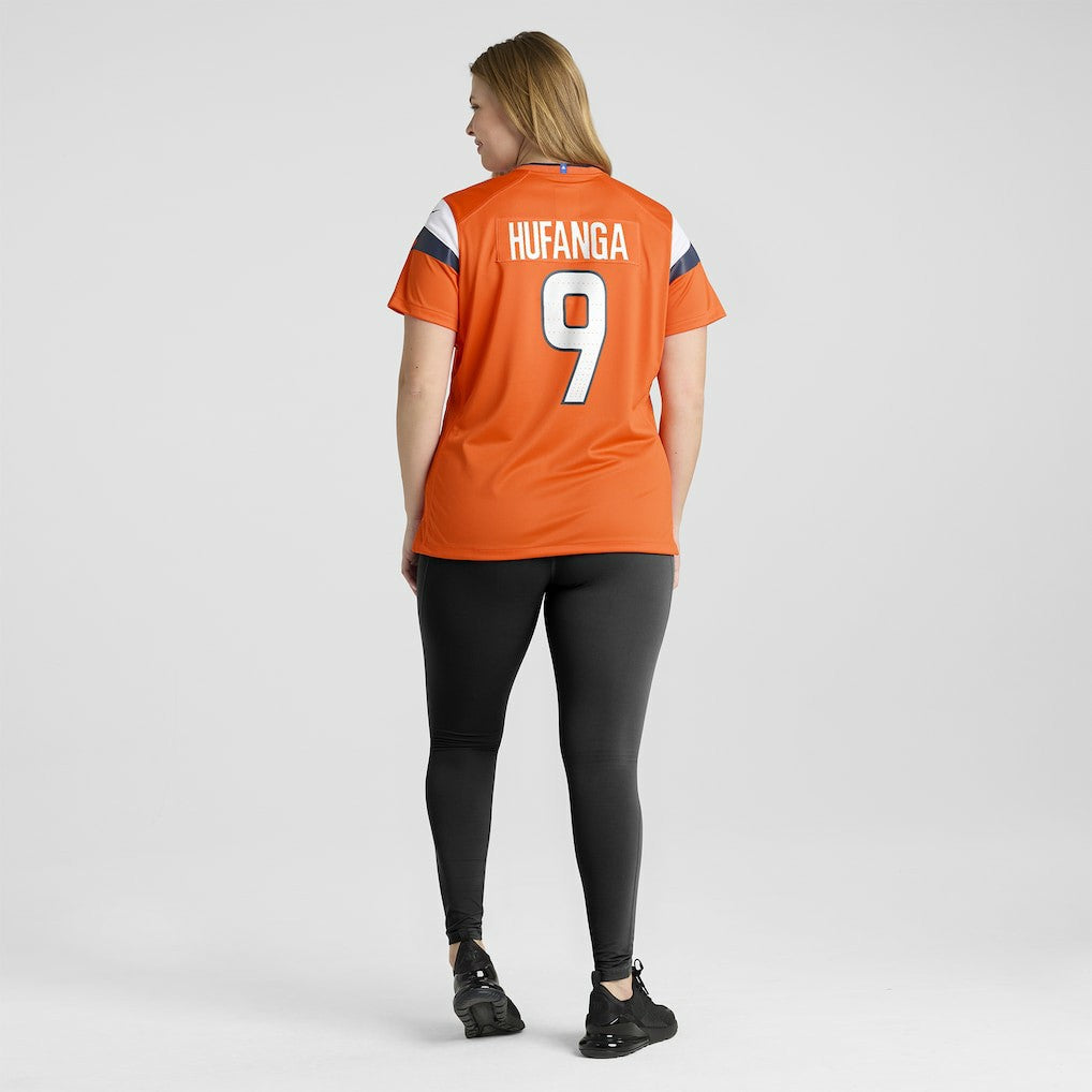 Talanoa Hufanga Denver Broncos Women's Team Game Jersey - Orange cheap