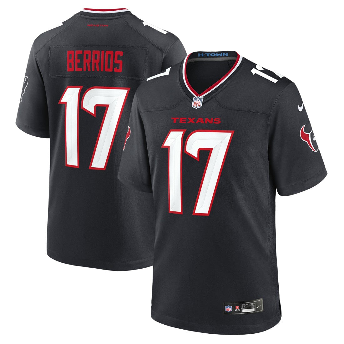 Braxton Berrios Houston Texans Team Game Jersey - Navy outlet