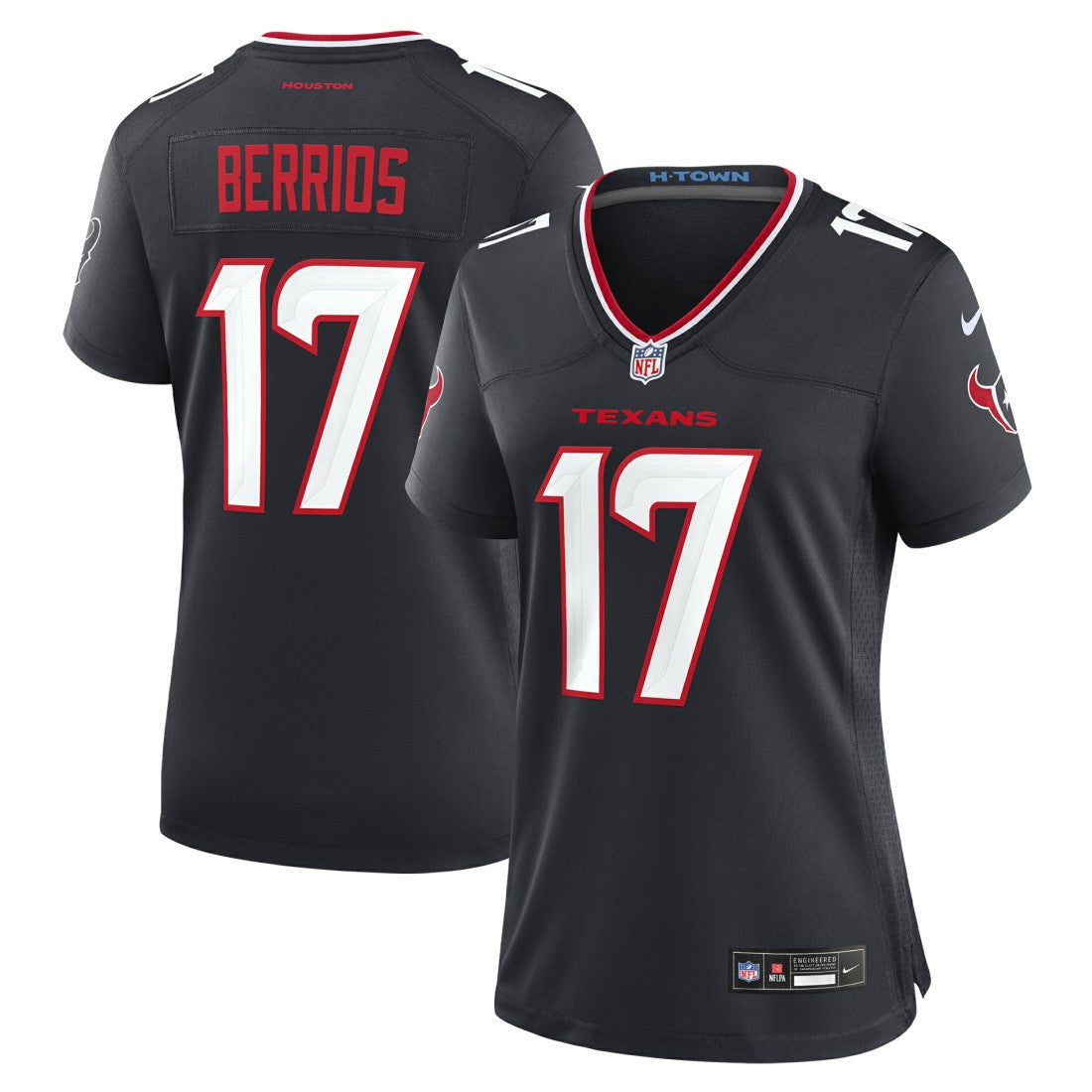 Braxton Berrios Houston Texans Women's Team Game Jersey - Navy discount