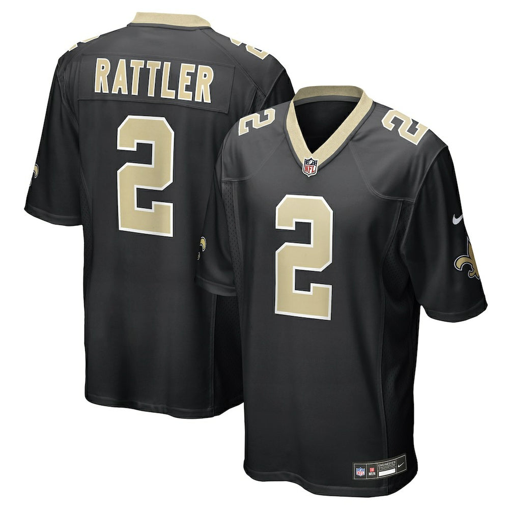 Spencer Rattler New Orleans Saints Team Game Jersey - Black cheap