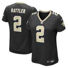 Spencer Rattler New Orleans Saints Women's Team Game Jersey - Black outlet