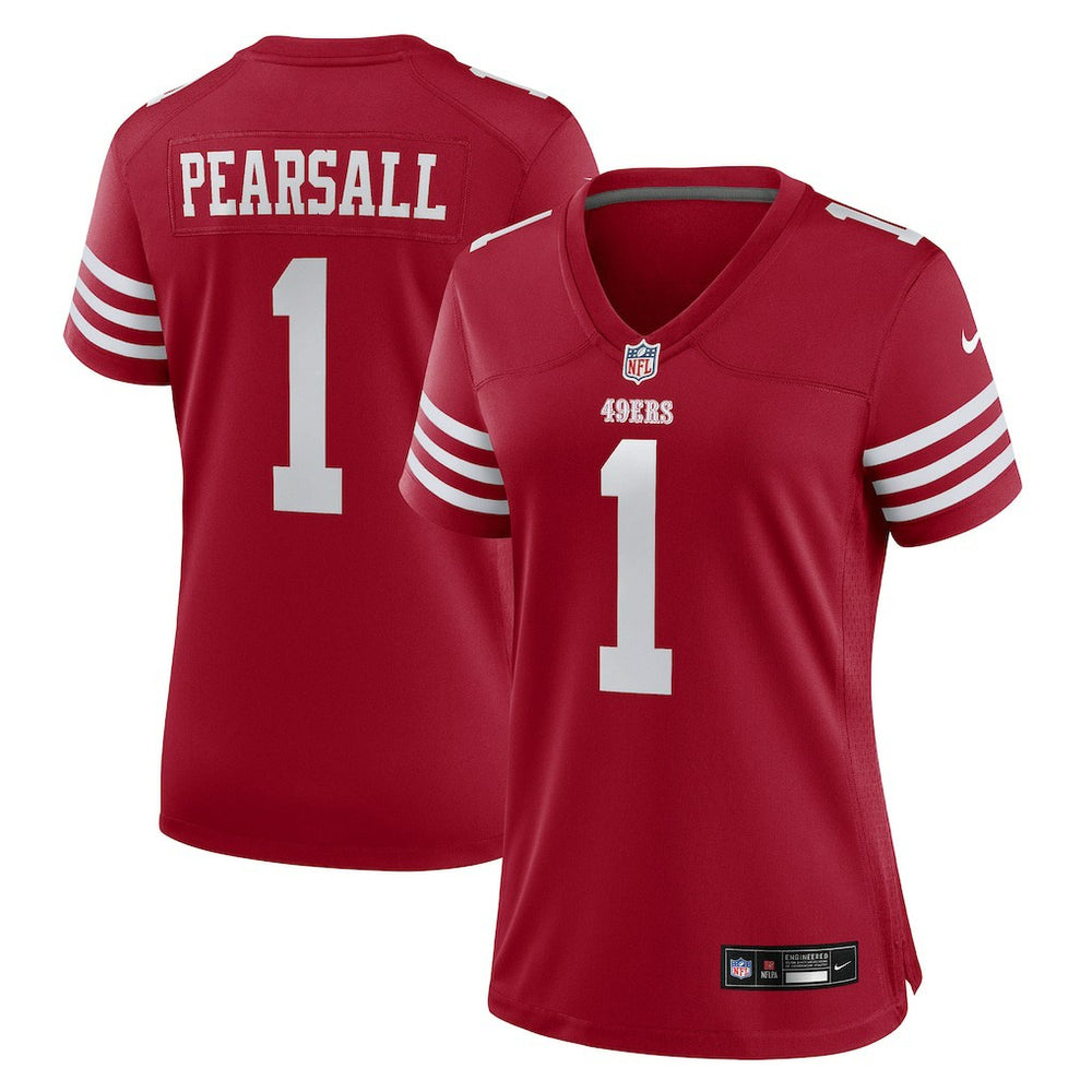 Ricky Pearsall San Francisco 49ers Women's Team Game Jersey - Scarlet sale
