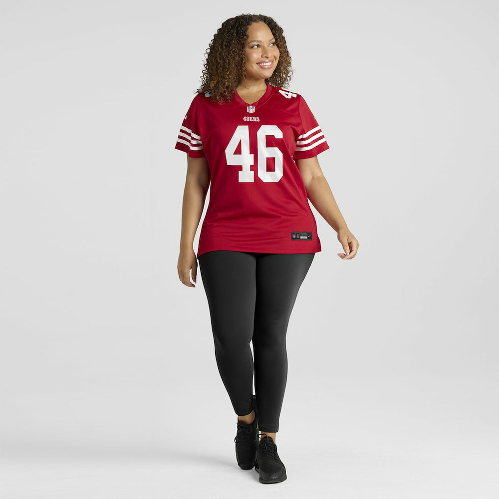 Jon Weeks San Francisco 49ers Women's Team Game Jersey - Scarlet outlet